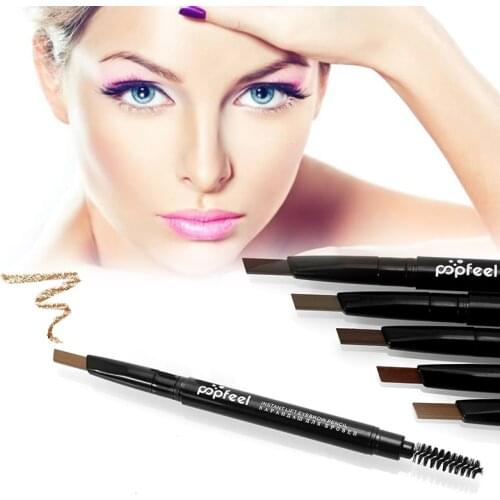 2 In 1 Double Head Eyebrow Pen Natural Waterproof Long Lasting No Fading With Brush Eyebrow Pencil Makeup Cosmetics Tools TSLM1