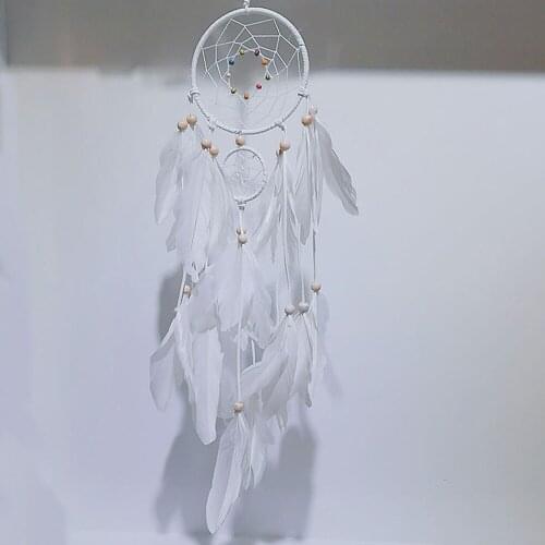 Feather Pendant Three Girls Heart Dream Net Room Decoration Length 50cm Wall Hanging Birthday Gift