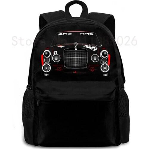 Mercedes-benz car automobile auto Men women Fashion travel backpack