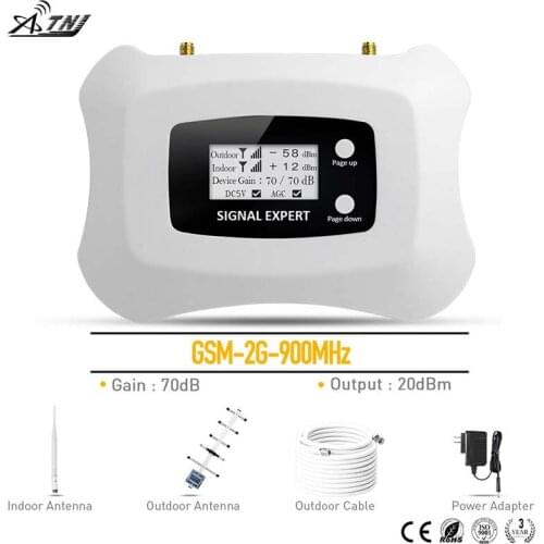Powerful! GSM 900mhz repeater 2G mobile signal booster with yagi antenna and penholder antenna homely and fashionable Design