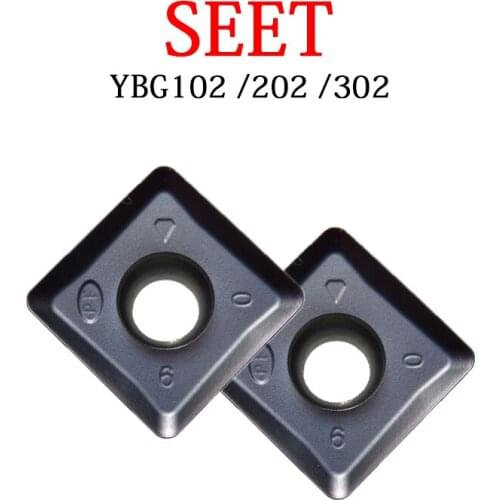 SEET Original Blades 09T308 SEET09T308PER 120308PER SEET120308PER -PM/PF/PR YBG102 YBG202 YBG302 CNC Lathe Cutting Machine Tool