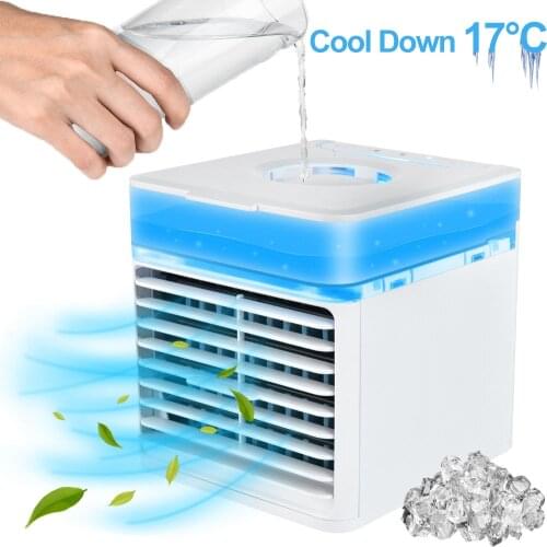 Mini Portable Air Conditioner Air Cooler Fan Fan Humidifier Purifier Mini USB Mobile Air Conditioner For Office Bedroom Outdoor