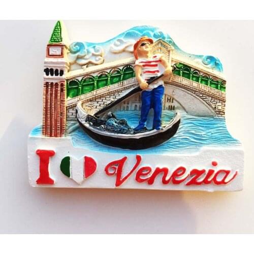 QIQIPP Italy water city Venice creative tourism commemorative hand painted magnet refrigerator sticker collection decoration