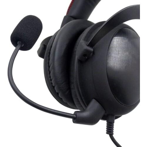 Replacement Game Mic 3.5 Mm Microphone for hyperx II Gaming Headsets Headphones Bendable 360 Degrees