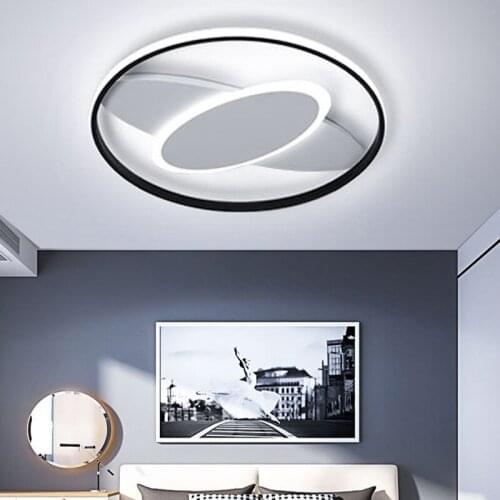 Modern simple bedroom lamp Nordic style atmospheric led ceiling lamp study creative and personalized household lamp