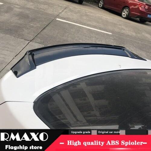 For Hyundai Elantra Spoiler 2012-2015 SPOILER High Quality ABS Material Car Rear Wing Primer Color Rear Spoiler
