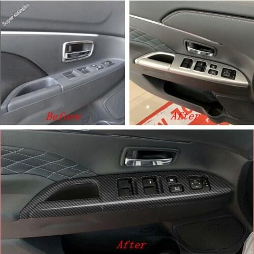Lapetus Inner Door Armrest Window Switch Control Panel Auto accessories Fit For Mitsubishi ASX 2014 - 2021 Interior Refit Kit