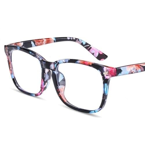 Womens Square Optical Frame with Anti Blue Lens for sale Womans Fashion Computer Eyegalasses Black discount with cace cloth