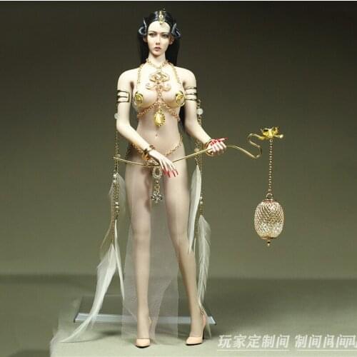 1:6 steel-bonded female soldier female doll costume clothes-closed moon embroidered palm lantern fairy 12-inch female doll