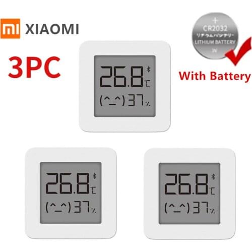 3PCS XIAOMI Mijia Bluetooth Thermometer Wireless Smart Electric Digital Hygrometer Thermometer Work With Mijia APP
