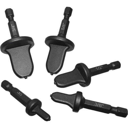 5pcs Nozzle Expansion Air Conditioner Copper Tube Expander With 3/4 5/8 1/2 3/8 1/4 Bits Shank Bell Supporter Expansion Tool