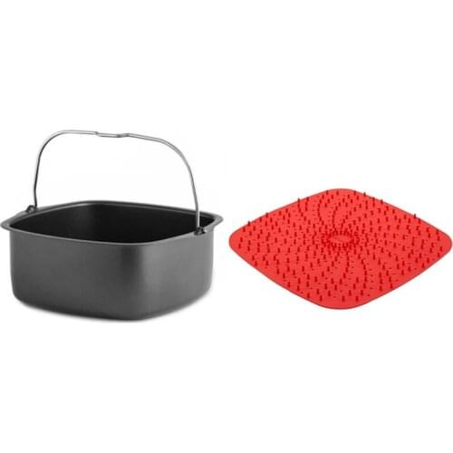 Air Fryer Non-Stick Baking Pan For HD92 Air Fryer,Power Air Fryer,Silicone Oven Mitts Air Fryer Accessories