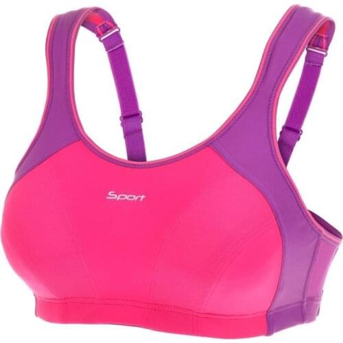 Womens High Impact Wire Free Non Padded Racerback Maximum Sports Bra 32 34 36 38 40 42 B C D DD E F