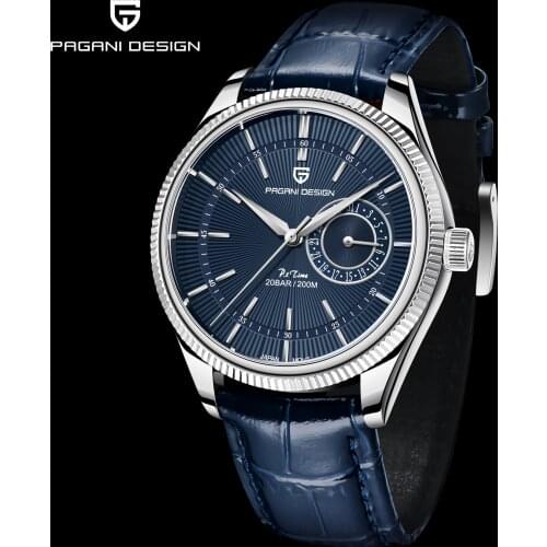 2021 New Pagani Design Top Luxury Mens 200m Waterproof Quartz Clock Sapphire Mechanical Second Walking Quartz Watch Relogio