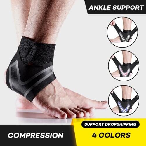Black Right Left Foot Ankle Protector Sports Ankle Support Elastic Ankle Brace Guard Foot Support Sports Gear