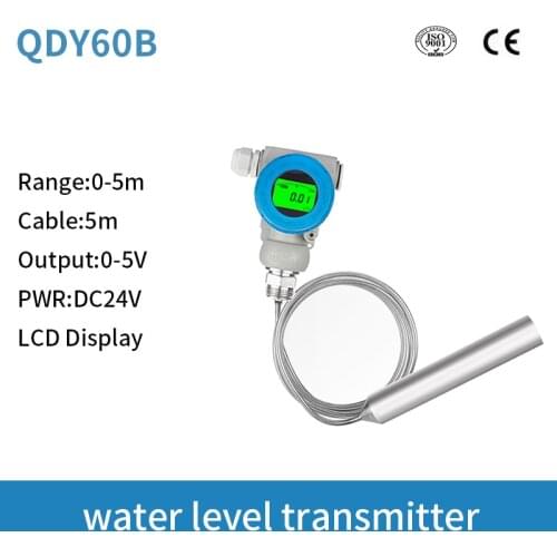 LCD Display 0-5v diesel fuel tank level sensor liquid capacitance level transmitter fuel level sensor for arduino