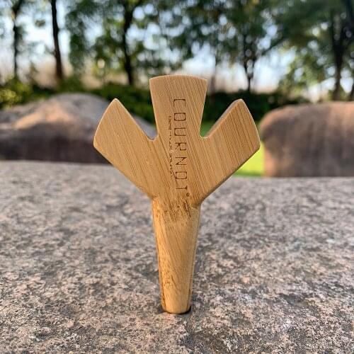 COURNOT Wood Pipe Trident Bamboo Smoking Holder for Supernatural Cones Bamboo Tobacco Hand Pipes For King Size Rolling Paper