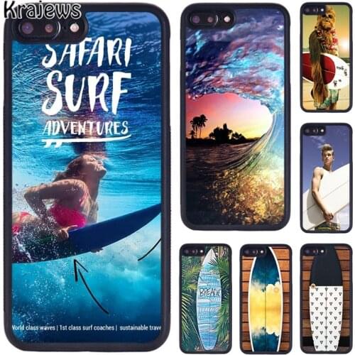 Krajews Surfer Surf Hang Loose Shaka Phone Case For iPhone 5 6S 7 8 plus 11 12 Pro X XR XS Max Samsung Galaxy S7 S8 S9 S10 PLUS