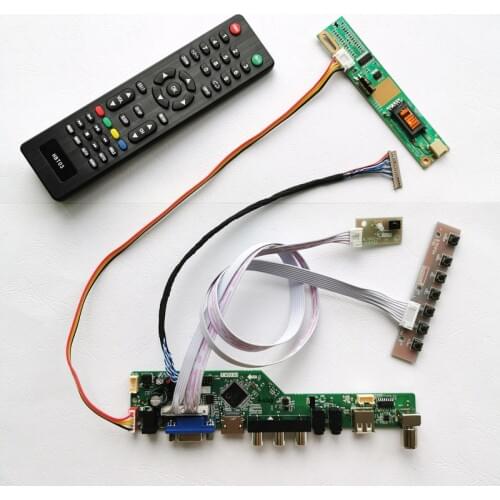 For LP150X04/LP150X1/LP150X2 VGA USB Remote 1CCFL 20-Pin LVDS 1024*768 notebook PC 15" LCD display controller card DIY kit