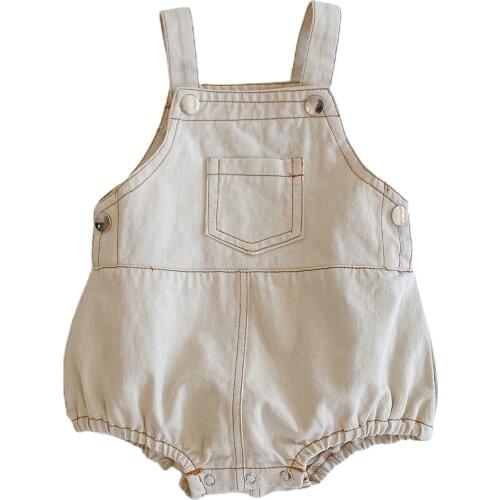 Baby Girl Boy Denim Romper Dress Bodysuit Suspender Skirt Overalls Jumpsuits