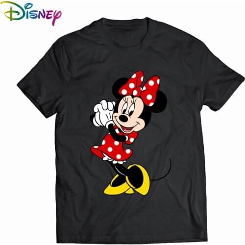 Mickey Minnie Kiss Mouse Lovers T Shirt Women Casual Tshirts Tees Harajuku Style Graphic Tops Kawaii Female T-shirt Dropship