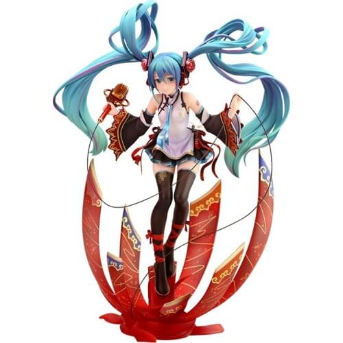 Hatsune Expo Cartoon Figures Model Desktop Ornaments Collectibles Model Toys Pvc Model Cartoon Toys Hatsune Doll