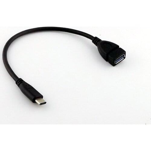 1x USB 3.1 Type C Male to USB 3.0 Type A Female Jack OTG Data Sync Charging Connector Adapter Cable 25cm