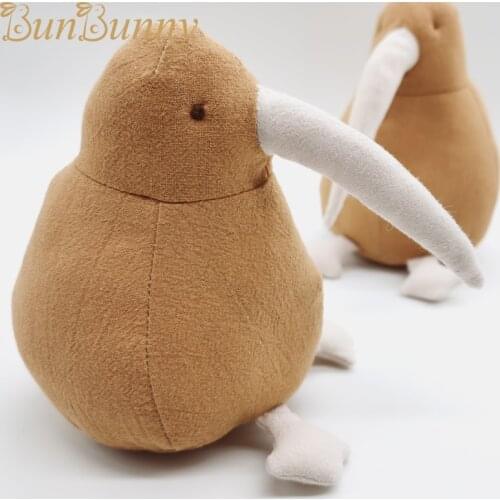 Kiwi Bird Cloth Toy Cotton Linen Soft Stuffed Animal Simulation Birds Doll Kids Toys Home Decor Children Birthday Christmas Gift