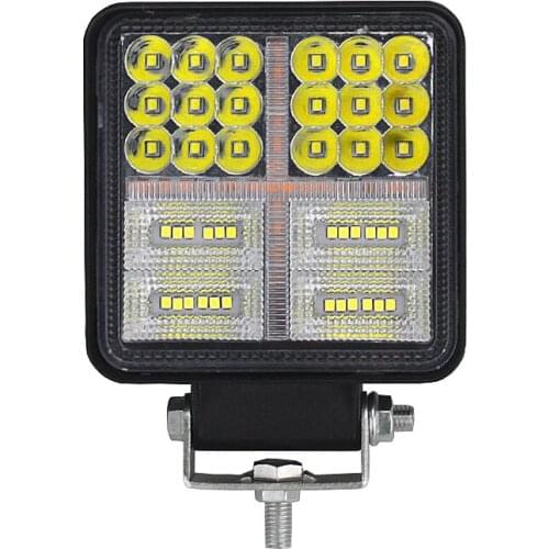 LKT Wholesale High Quality Auto Lighting 12v 24v 192W 4" Strobe Light Square Off Road Led Truck Driving Lights