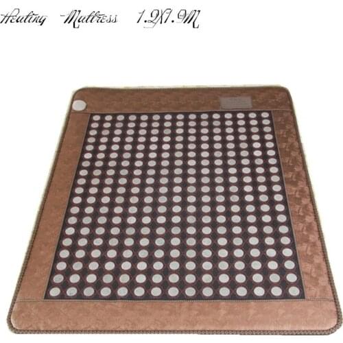 Best presents! Electric Heating Jade Mattress Therapy High Quality health care Products Factory free sleep eye cover 1.2X1.9M