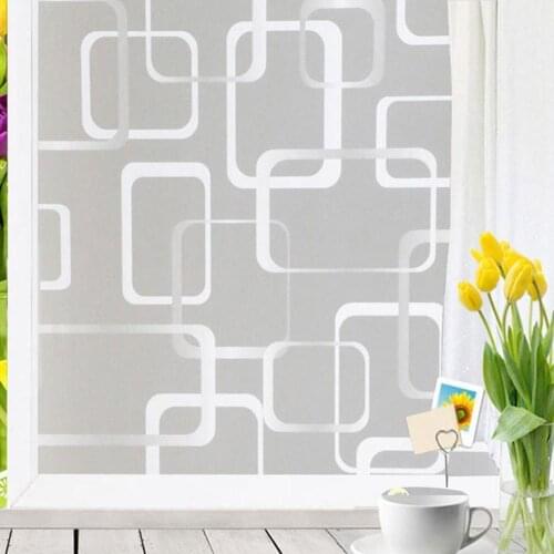 45 X 200cm Frost-Proof Glass Film Stickers For Window Privacy Adhesive Glass Stickers Bedroom Bathroom Toilet Glueless Pravacy