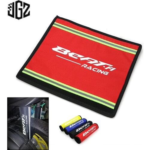 Motorcycle Nylon Velcro Shock Absorber Strip Fixed Cover Wrap Protector for Honda Beat 108 PGM FI v1 v2 2016 - 2019 Wave Alpha