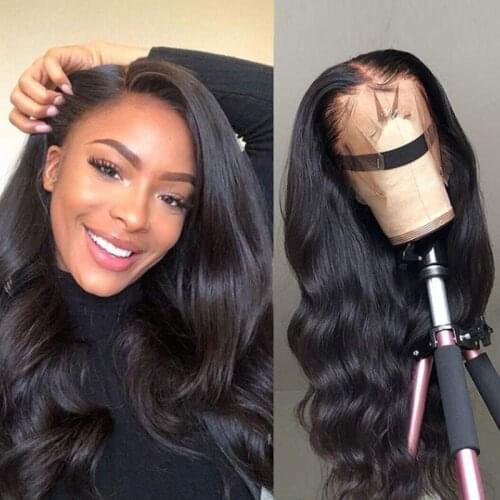 Luvin Lace closure Wigs 4x4 Lace Human Wigs Body Wave Wig 28 30 inch Pre Plucked Bralian Hair With Baby Hair For Black Women