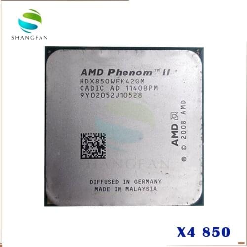 AMD Phenom II X4 850 X4-850 HDX850WFK42GM CPU Processor Quad-Core (3.3Ghz /95W )Socket AM3 938 pin