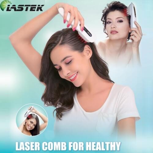 LASTEK Hair Regrowth Comb Vibration Massage Blood Purifier Tetter Eczema Acne Treatment Skin Semiconductor Laser Therapy Device