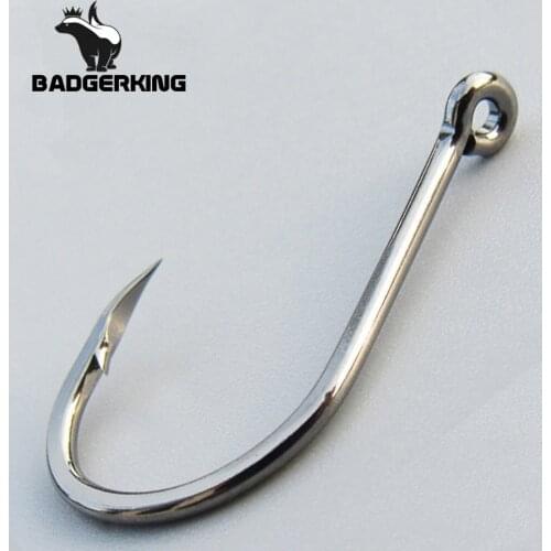 50pcs/ Lots octopus Fishing hooks High Carbon circle hooks Chmical Sharpen Barbed fishing hooks sets