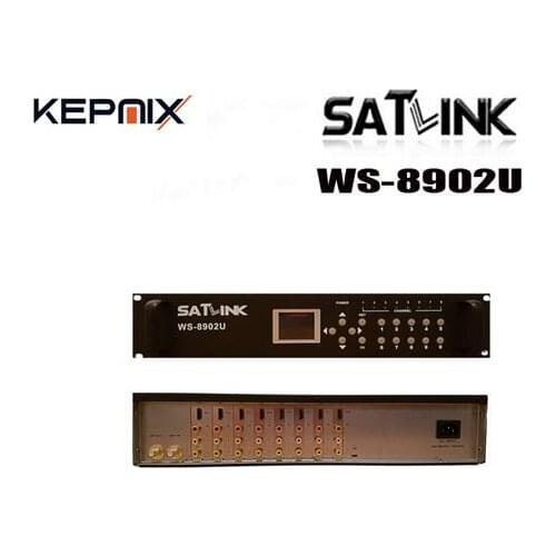 SATLINK WS-8902U DVB-T 8 Route modulator MPEG4 analogue A/V source to DVB-T channel