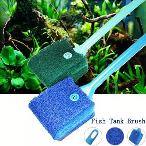 Aquarium Fish Tank Glass Plant Cleaning Brushes Floating Clean Window Algae Scraper Sponge Accessories Tools