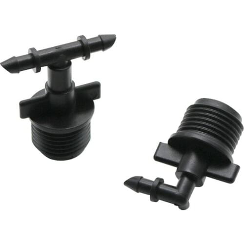 1/2" Male Thread to 4mm Tee Elbow Connector Garden Water Hose Splitters 4/7mm Hose Interface Connectors Irrigation Tool 100pcs