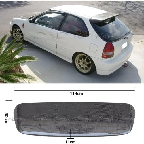 Carbon Fiber Rear Roof Wing Trunk Spoiler Boot For HONDA K8 3 Door 1996-2000 SPOON