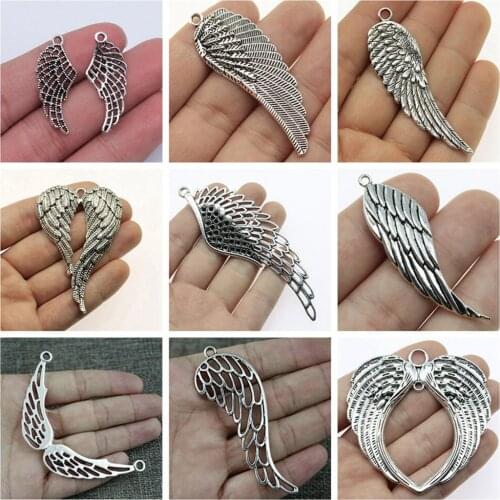 Jewelry findings components Big Wings Charms for bracelets charm pendant