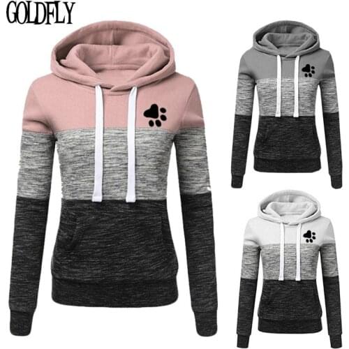 Women Hoodies Sweatshirts Autumn Winter Long Sleeve Pocket Pullover Hoodie 2019 Female Casual Warm Printed Hooded Sweatshirt
