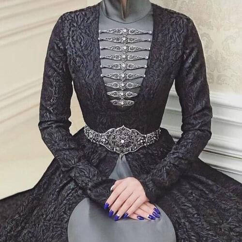 Sunspicems 2021 Silver Color wedding jewelry Belt Breastplate Bib Sets For Women Crystal Caucasus Dancer Arab Bridal Bijoux