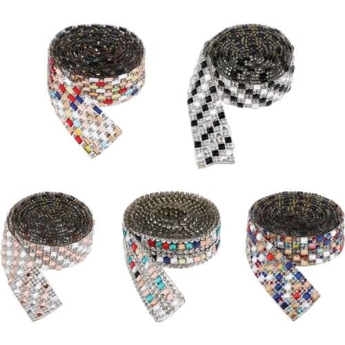 1 Yard Crystal Rhinestone Trim Rhinestone Applique Bridal Applique 20mm width