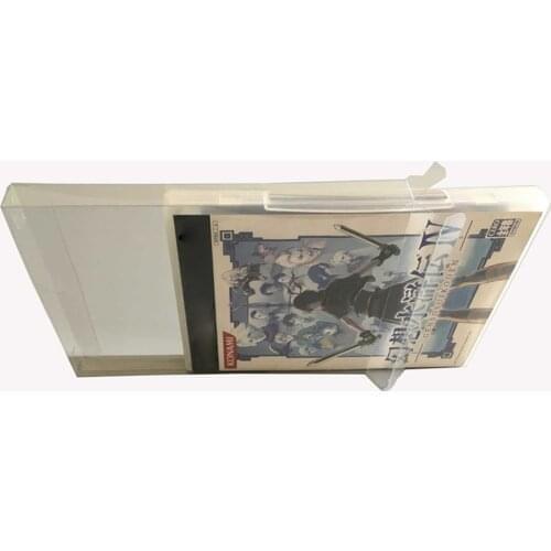 10 pcs Transparent Clear box For PS 2 for Playstation 2 game card box plastic Protector collection storage protective box