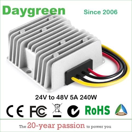 24V TO 48V 5A 10A 20A 30A 40A 60A STEP UP BOOST MODULE CONVERTER FOR AUTOMOTIVES Daygreen CE RoHS Certificated