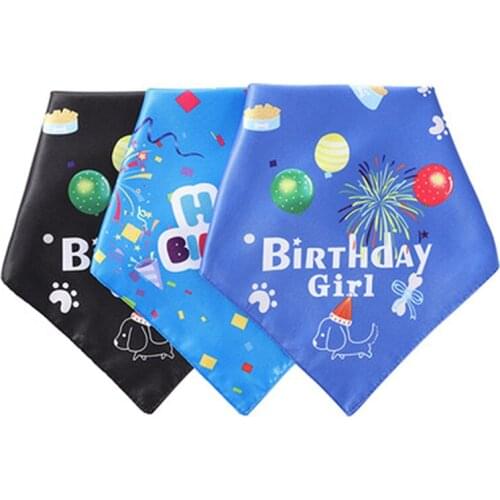 6 Colors Dog Bandana Bibs Head Scarf Doggie Neckerchief Pet Cat Puppies Accessories Birthday Party Cute Lovely Gog Accessories