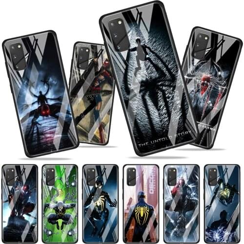 Spiderman Vs Octopus Tempered Glass Cover For Samsung Galaxy A01 A11 A21S A21 EU A31 A41 A51 A71 A81 A91 Phone Case