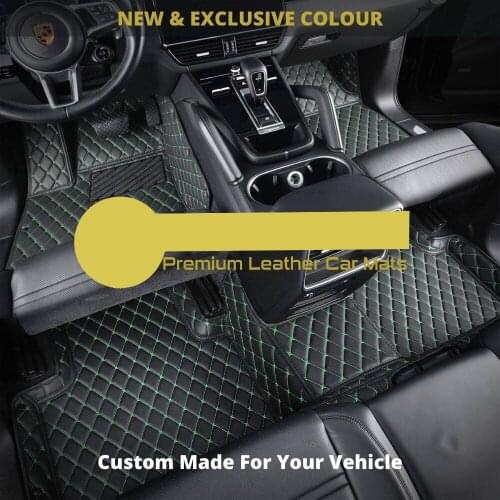 Black Leather Car floor mat For subaru forester legacy outback xv impreza Tribeca Trezia Stella accessories