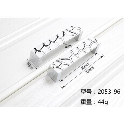 Grilled white paint cabinet wardrobe door handle furniture handle Cabinet Hardware accessory